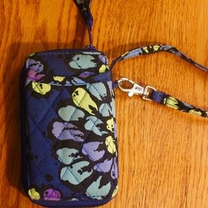 Vera Bradley Indigo Pop Wristlet